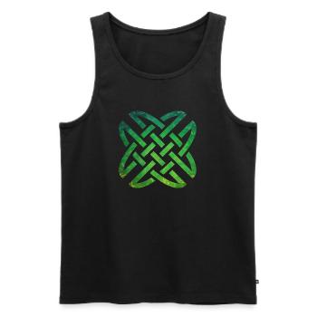 Celtic Knot - Männer Premium Bio Tank Top - Schwarz - Vorne - AI Model Male 178 light (178cm)