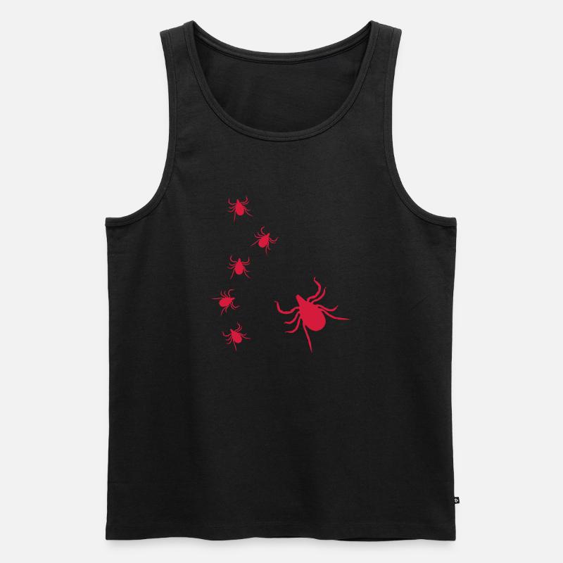 Zecken - Männer Premium Bio Tank Top - Schwarz