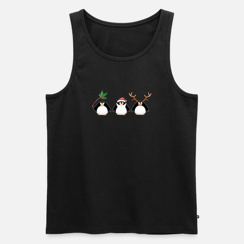 Weihnachten - Männer Premium Bio Tank Top - Schwarz