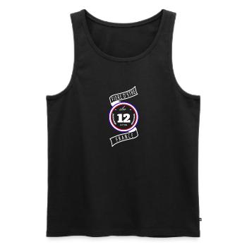 Fière D'être Du 12 Aveyron France - Débardeur bio Premium Homme - noir - Devant - Michal (187cm)