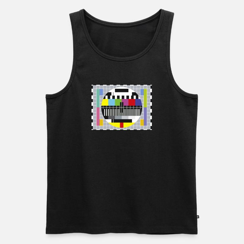 Test-Bild - Männer Premium Bio Tank Top - Schwarz