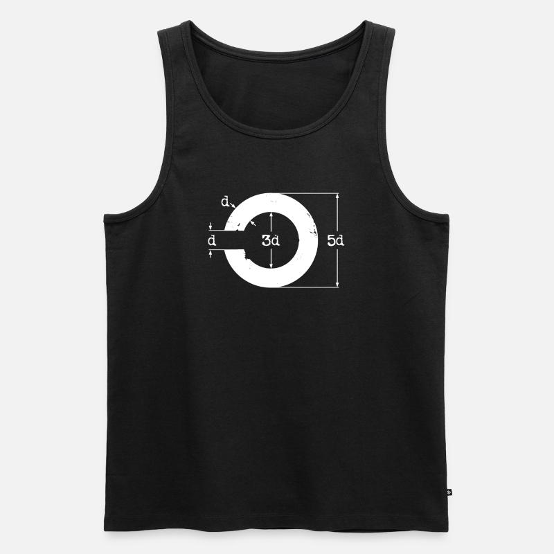 Landoltring - Männer Premium Bio Tank Top - Schwarz