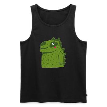 Drachen - Männer Premium Bio Tank Top - Schwarz - Vorne - Michal (187cm)