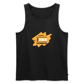 Da entdeckt man eine To-Do-Liste von 2010 und .... - Männer Premium Bio Tank Top - Schwarz - Vorne - Michal (187cm)