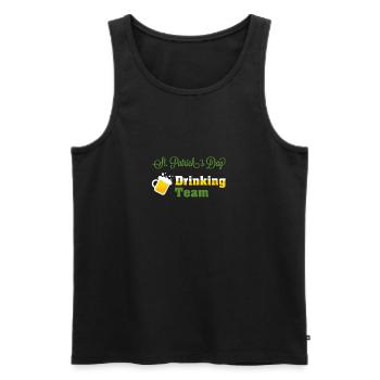 St. Patrick's Day Drinking Team - Men's Premium Organic Tank Top - black - Front - AI Model Male 178 light (178cm)