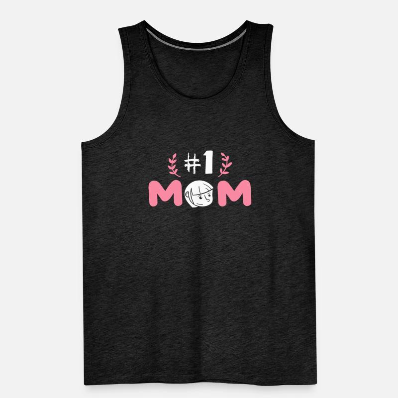 #1 Mom Mutter Muttertag Liebe Geschenk Idee Männer Premium Bio Tank Top