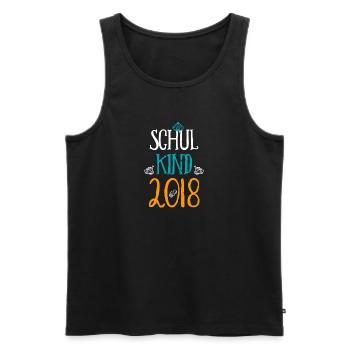 Kita Abgänger Schulkind Einschulung Kindergarten - Männer Premium Bio Tank Top - Schwarz - Vorne - AI Model Male 178 light (178cm)