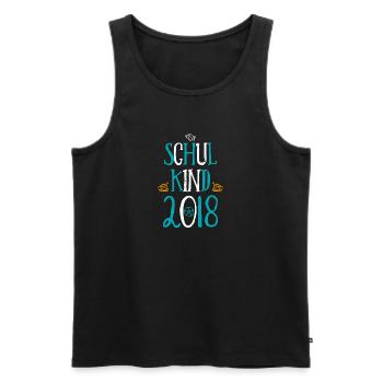 Kita Abgänger Schulkind Einschulung Kindergarten - Männer Premium Bio Tank Top - Schwarz - Vorne - Michal (187cm)