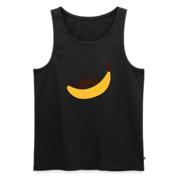 all banana - Men's Premium Organic Tank Top - black - Front - AI Model Male 178 light (178cm)