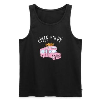 Königin des RV - Königin des Camper - Männer Premium Bio Tank Top - Schwarz - Vorne - AI Model Male 178 light (178cm)