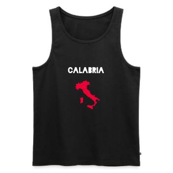 Maillot Calabre Italia Calabre Italie - Débardeur bio Premium Homme - noir - Devant - Michal (187cm)