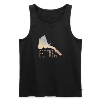 Eritrea - Männer Premium Bio Tank Top - Schwarz - Vorne - Michal (187cm)