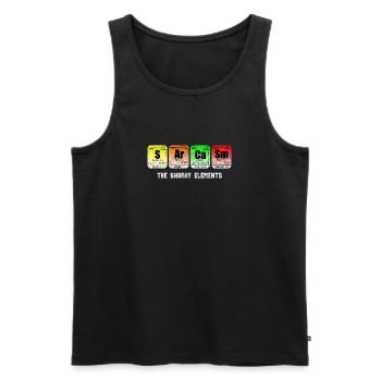 Chemistry teacher | Sarcasm | periodic system - Men's Premium Organic Tank Top - black - Front - AI Model Male 178 light (178cm)