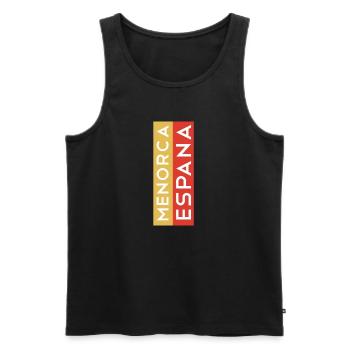 Menorca Souvenir T-Shirt Pullover Menorca - Männer Premium Bio Tank Top - Schwarz - Vorne - AI Model Male 178 light (178cm)