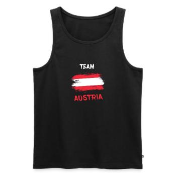 Team Autriche / Cadeau Vienne drapeau national - Débardeur bio Premium Homme - noir - Devant - Michal (187cm)