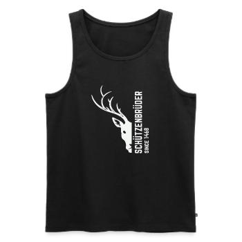 Schützen - Männer Premium Bio Tank Top - Schwarz - Vorne - AI Model Male 178 light (178cm)