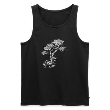 Bonsaï - Débardeur bio Premium Homme - noir - Devant - Michal (187cm)