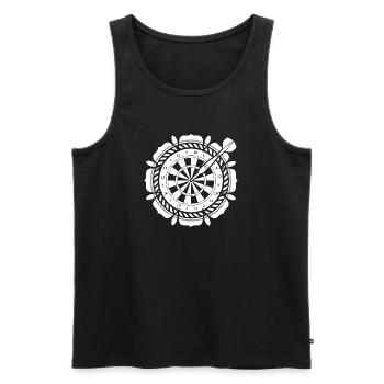 Dart Darts 180 Pfeil Pfeile Sport Glücksspiel Vate - Männer Premium Bio Tank Top - Schwarz - Vorne - AI Model Male 178 light (178cm)