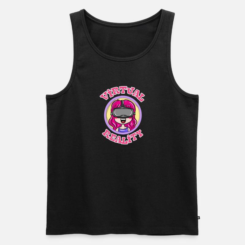 Game Zocken Geschenk - Männer Premium Bio Tank Top - Schwarz