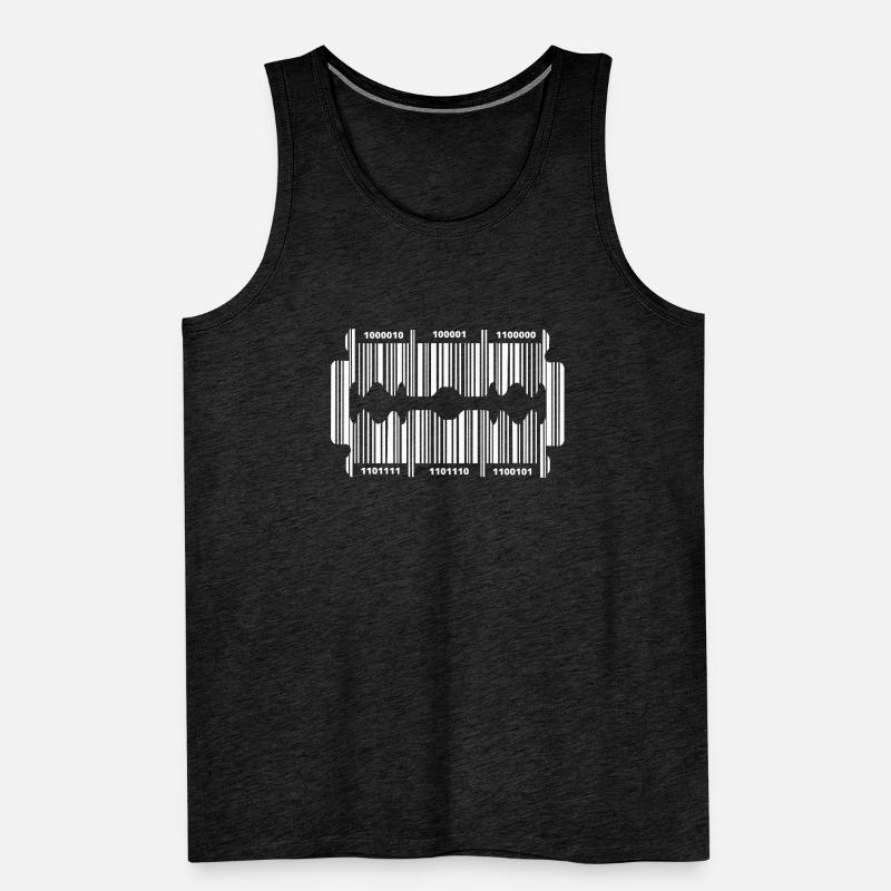Rasierklinge mit Code Männer Premium Bio Tank Top