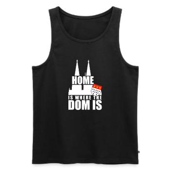 Cologne Home est là où le Dom est Cologne Carnaval Cologne - Débardeur bio Premium Homme - noir - Devant - Michal (187cm)