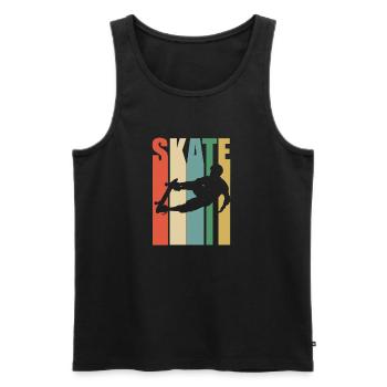Skateboarden - Skaten - Männer Premium Bio Tank Top - Schwarz - Vorne - Michal (187cm)