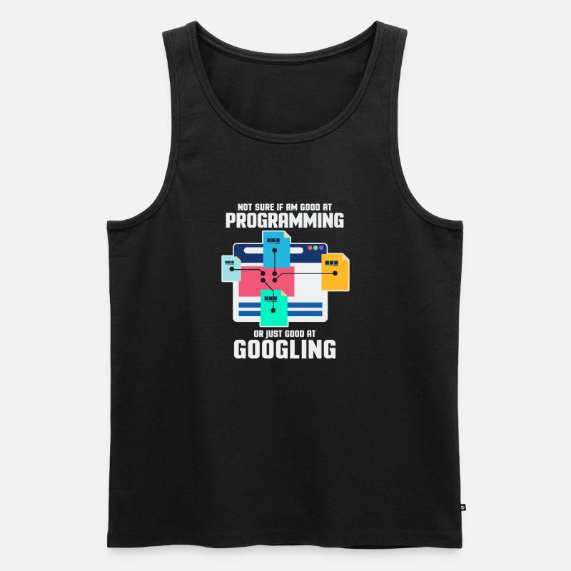 Programmeur Programmation Informatique Cadeau - Débardeur bio Premium Homme - noir