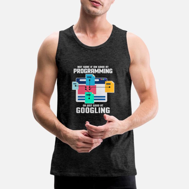 Programmierer Programmieren IT Computer Geschenk Männer Premium Bio Tank Top