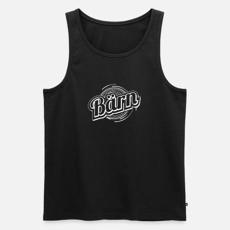 Bern | Bärn - Männer Premium Bio Tank Top - Schwarz