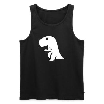 Baby Dino - Männer Premium Bio Tank Top - Schwarz - Vorne - Michal (187cm)