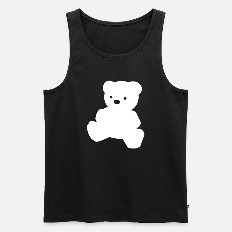 Ein einfacher Teddybär - Männer Premium Bio Tank Top - Schwarz
