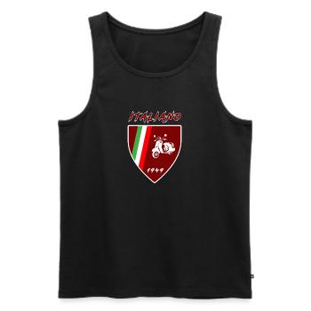 Italien Motorroller / Italiano Geschenk Roller - Männer Premium Bio Tank Top - Schwarz - Vorne - Michal (187cm)