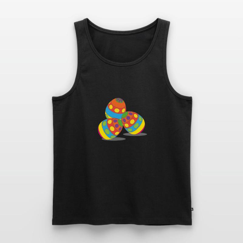 Easter eggs, easter, happy easter, happy eastern Men's Premium Organic Tank Top