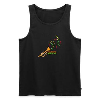 Underground Soundsystem Trumpet - Men's Premium Organic Tank Top - black - Front - Michal (187cm)