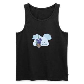 Oh no, not again! - Männer Premium Bio Tank Top - Schwarz - Vorne - AI Model Male 178 light (178cm)