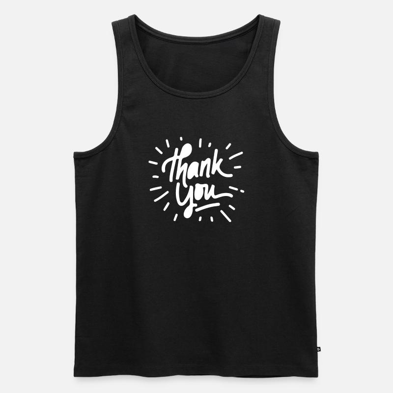 THX - Männer Premium Bio Tank Top - Schwarz