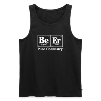 Pure Chemistry 2 - Men's Premium Organic Tank Top - black - Front - AI Model Male 178 light (178cm)