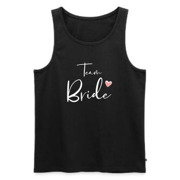 Team Bride Herz Junggesellinnenabschied Geschenk - Débardeur bio Premium Homme - noir - Devant - Michal (187cm)