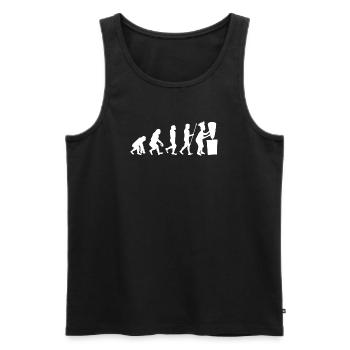 Kebab Evolution Kebap Döner Spieß Lustig Essen - Männer Premium Bio Tank Top - Schwarz - Vorne - AI Model Male 178 light (178cm)