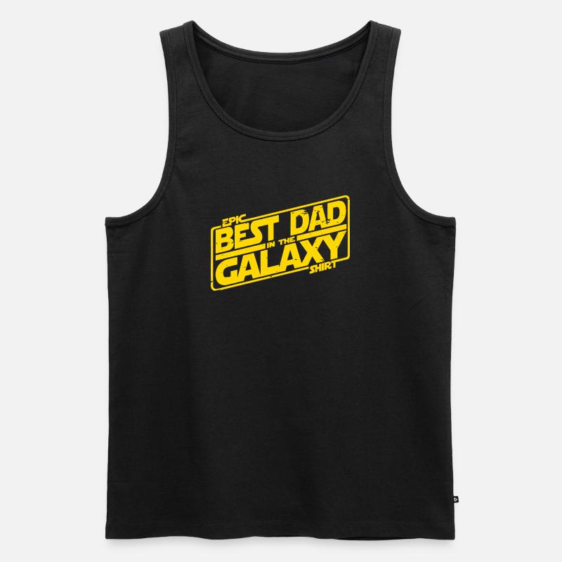 Beste Galaxy Kartoffel - Männer Premium Bio Tank Top - Schwarz