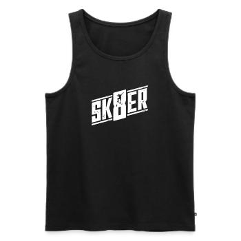 Sk8er Skateboard Skater Skateboarder Skateboarding - Männer Premium Bio Tank Top - Schwarz - Vorne - AI Model Male 178 light (178cm)