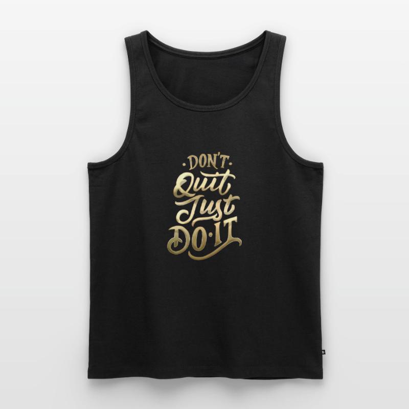 Ne quittez pas Gradient Script Débardeur bio Premium Homme