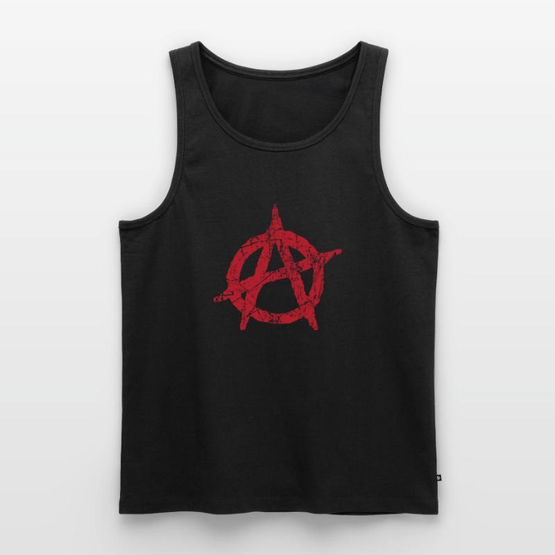 Anarchy symbol Anarchy anarchy anarchy anarchy Men's Premium Organic Tank Top
