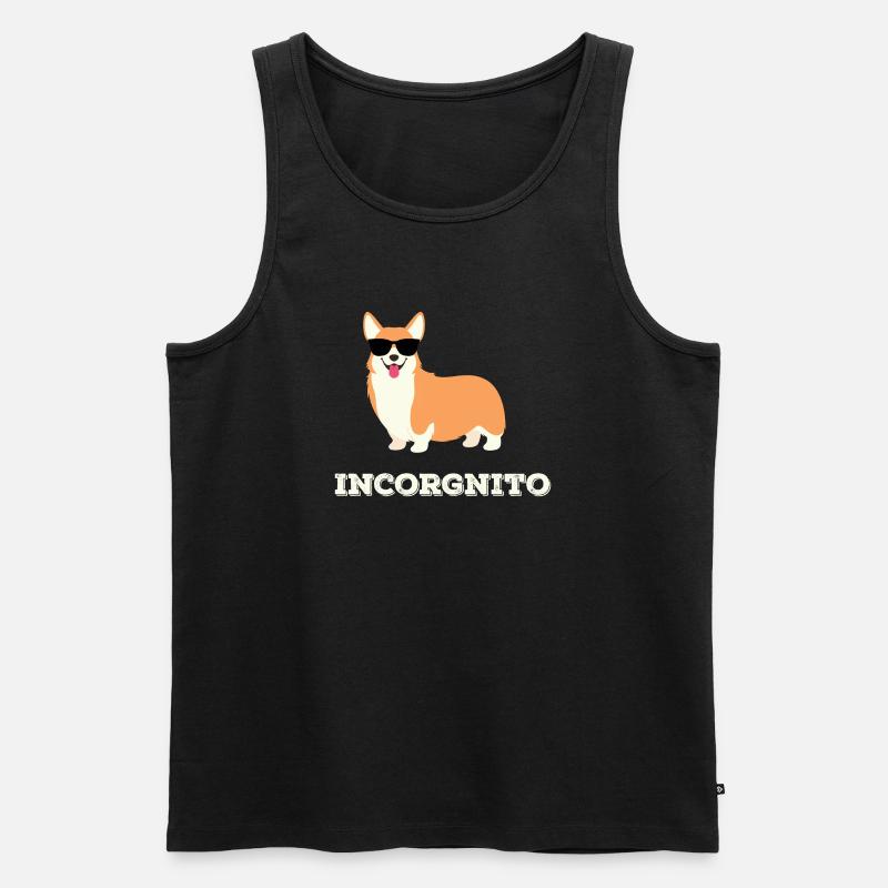 Incorgnito - Männer Premium Bio Tank Top - Schwarz
