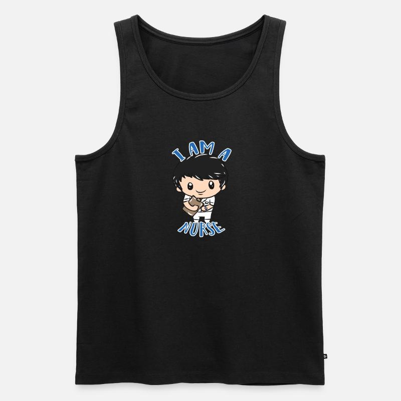 Krankenpfleger - Männer Premium Bio Tank Top - Schwarz