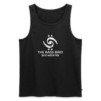 THE BASS BIRD - Life isn't worth the Treble (FR) - Débardeur bio Premium Homme - noir - Devant - Michal (187cm)