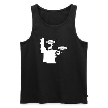 Escalade alpinisme alpinisme drôle drôle drôle - Débardeur bio Premium Homme - noir - Devant - Michal (187cm)