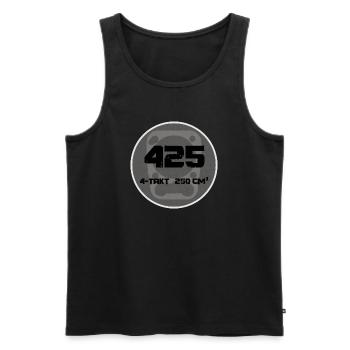Vier Takt 250cc Badge Motiv - Männer Premium Bio Tank Top - Schwarz - Vorne - AI Model Male 178 light (178cm)