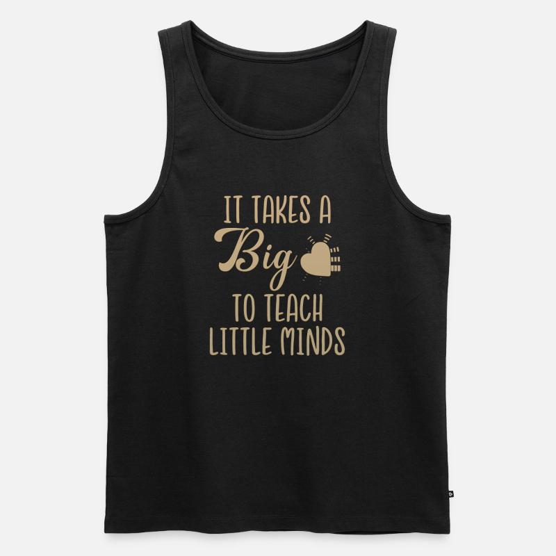 It Takes A Big Heart - Männer Premium Bio Tank Top - Schwarz
