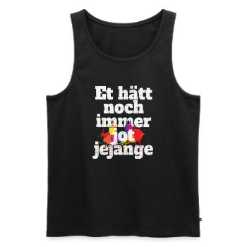 Et Hätt Toujours Jot Jejange Kölsch Cologne - Débardeur bio Premium Homme - noir - Devant - AI Model Male 178 light (178cm)
